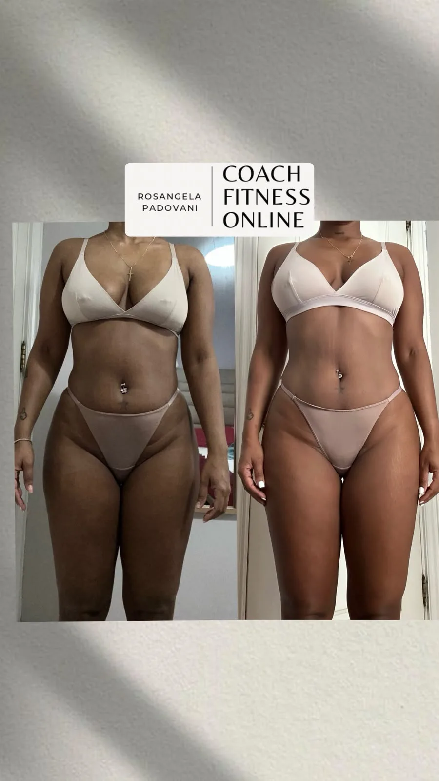 Transformación real de una asesorada del TEAMPADOVANI, antes y después