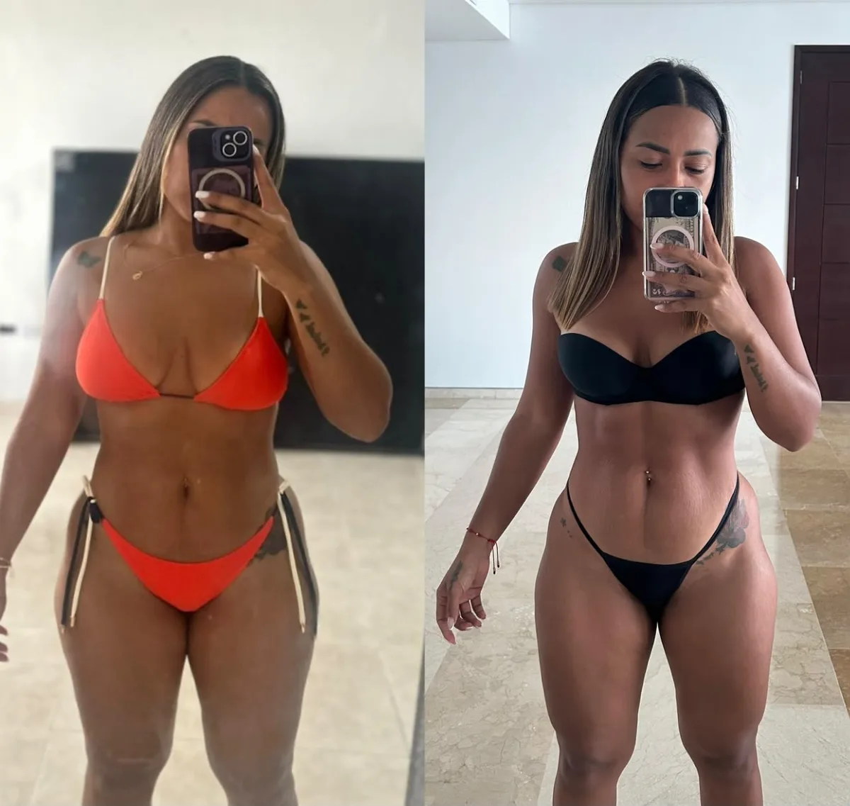 Transformación real de una asesorada del TEAMPADOVANI, antes y después